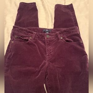 Gap velvet plum wine leggings 4/27